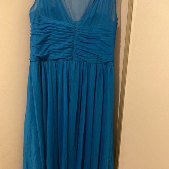 GORGEOUS DAVID’S BRIDAL DRESS…PACIFIC BLUE…SIZE 14 - Picture 5 of 8